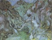 Vincent Van Gogh Les Peiroulets Ravine (nn04) painting
